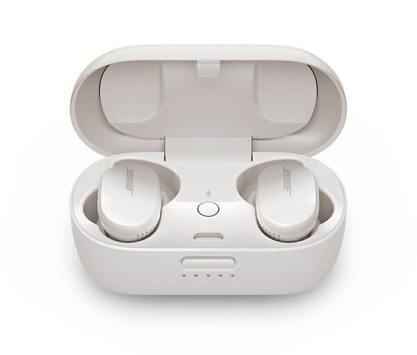 White Bose QuietComfort Wireless Earbuds