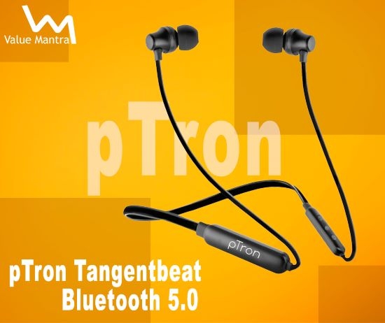 pTron Tangentbeat bluetooth earphones