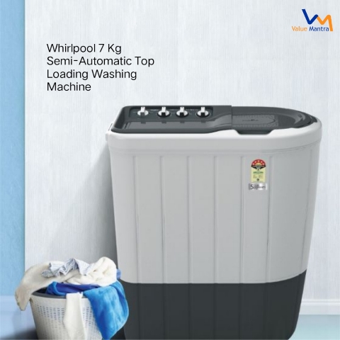 Whirlpool 7.2  Kg Semi-Automatic Top Loading Washing Machine