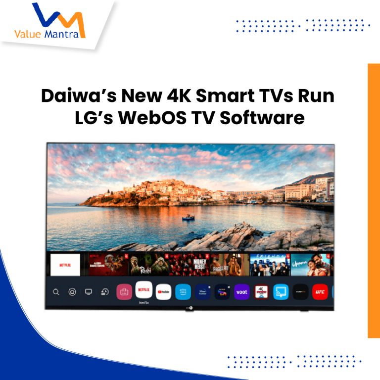 Daiwa’s New 4K Smart TVs Run LG’s WebOS TV Software