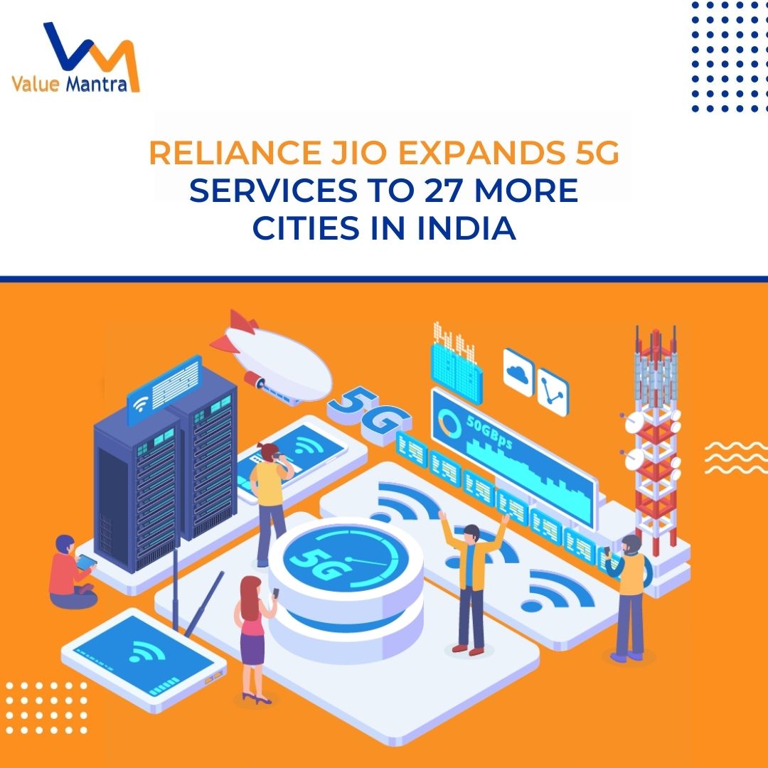 Reliance Jio Expands 5G Services to 27 More Cities in India