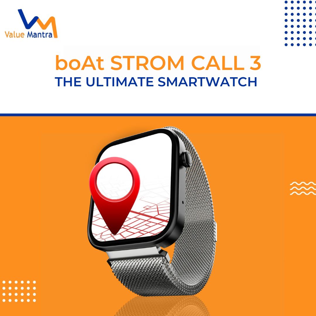 boAt Storm Call 3- The Ultimate Smartwatch for Health and Connectivity